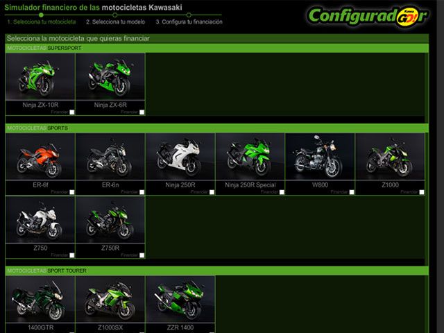 Kawasaki presenta su configurador Kawa-GO!