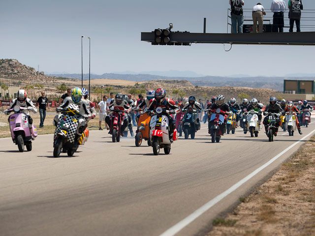 Seis horas de resistencia de Vespa