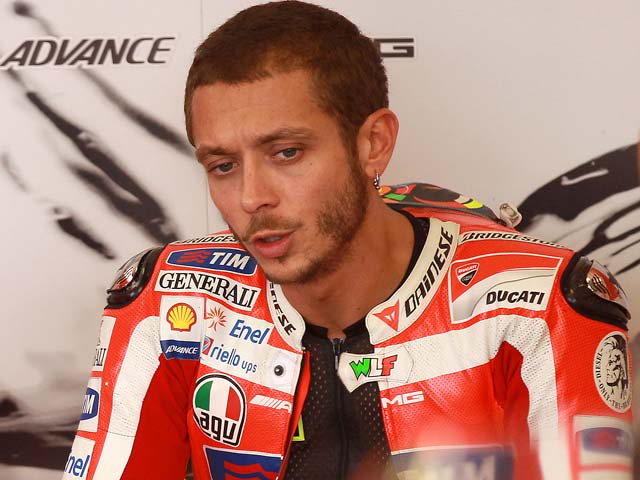 Rossi Termina sus sesiones de entrenamiento con la Ducati GP 12