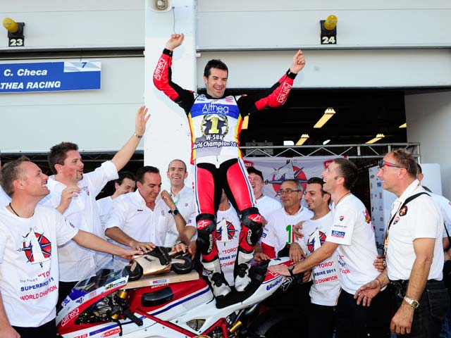 Carlos Checa, campeón del mundo de superbike