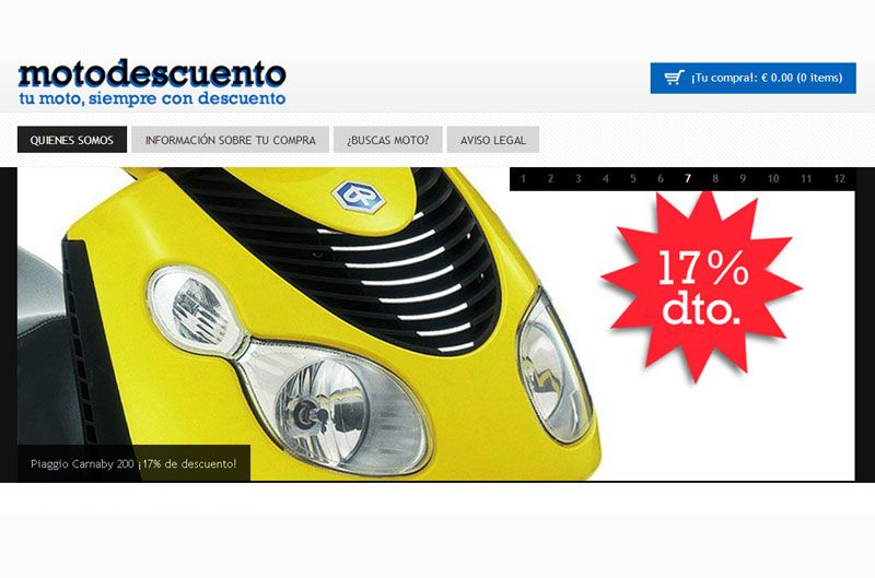 Motodescuento, una tienda online de motos con descuento