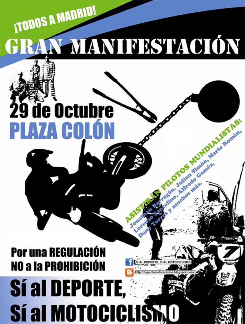 Manifestación por el off-road