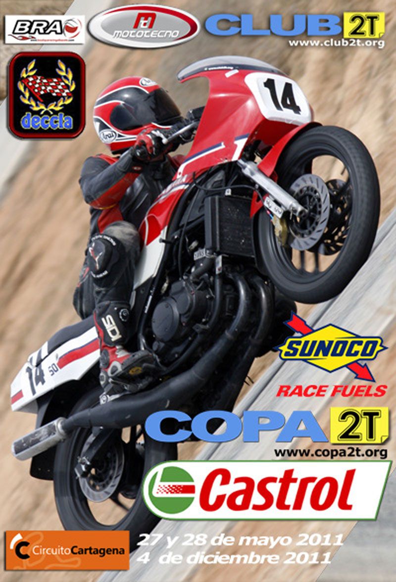 La segunda carrera de la Copa 2T Castrol en Cartagena