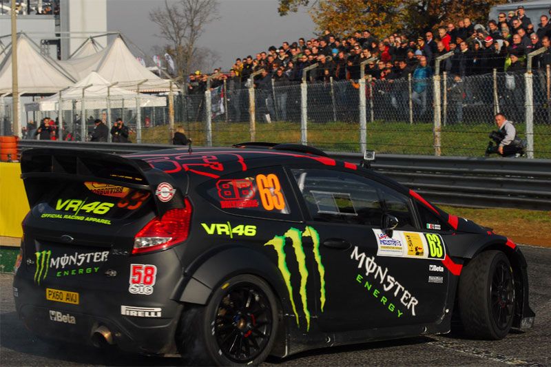 Valentino Rossi, segundo en el Monza Rally Show