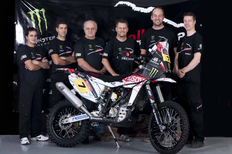 Equipo Husqvarna en el Dakar 2012