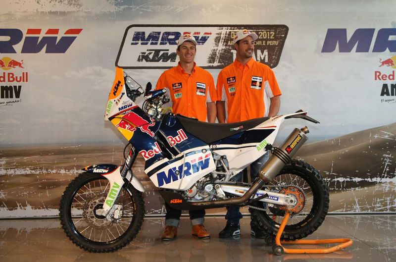 Pilotos españoles en el Dakar 2012