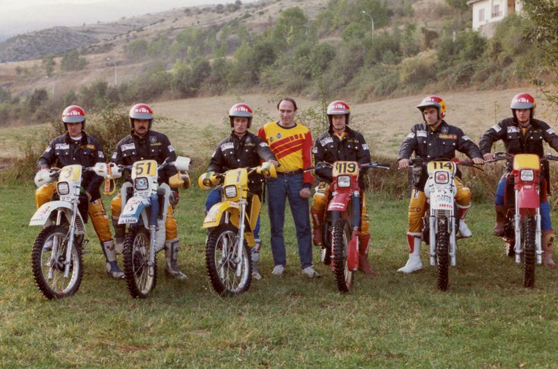 Homenaje a los equipos españoles de los ISDE en el Bassella Race
