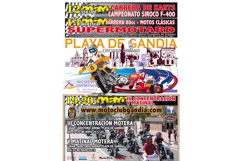 Carreras de Velocidad y Supermotard en Gandia