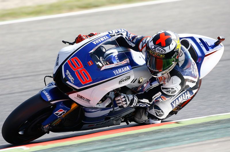 Lorenzo en un GP de Catalunya en Montmeló