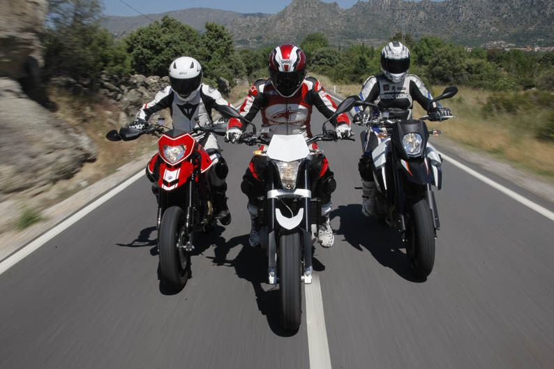 Comparativa Supermotard: Ducati, Husqvarna, KTM