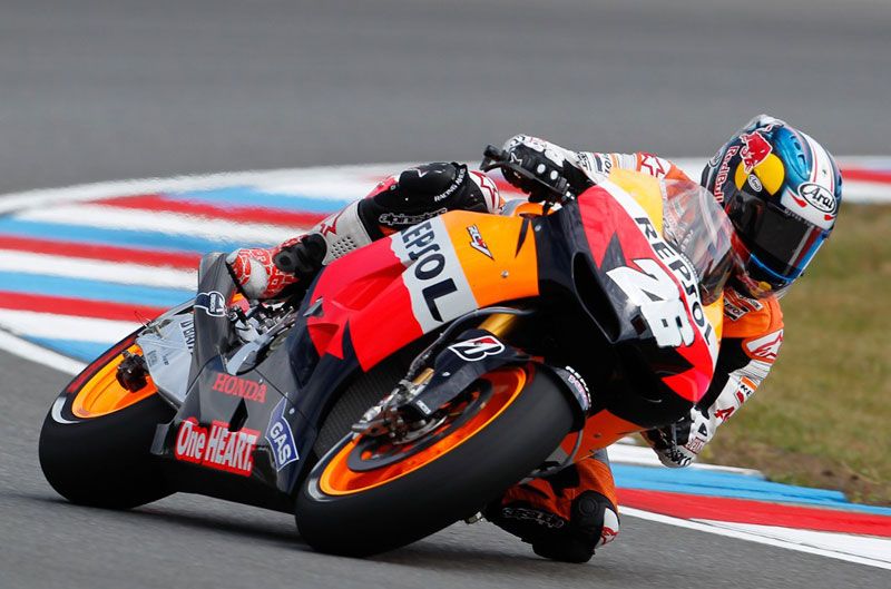 Dani Pedrosa repite primero en el FP2 del GP de la República Checa