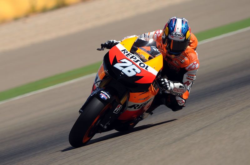 Pedrosa vuela en el test MotorLand