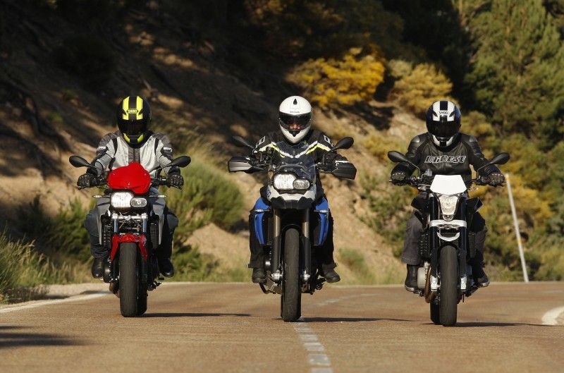 Comparativa BMW F 800 R, BMW F 800 GS, Husqvarna Nuda 900