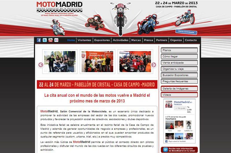 Nueva página web en MotoMadrid