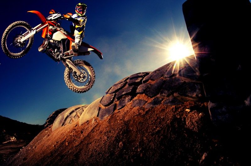 KTM 250 EXC. Moto Verde