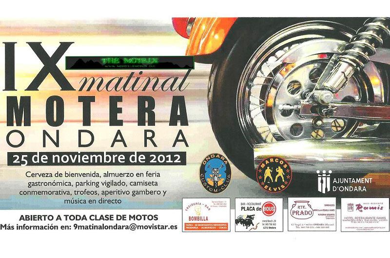 IX Matinal Motera Ondara