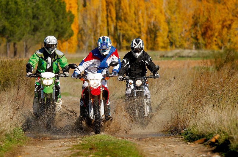 Honda CRF250L, Kawasaki KLX250, Rieju Tango 250
