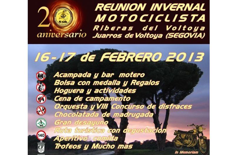 XX Reunión Invernal Motociclista Riberas del Voltoya