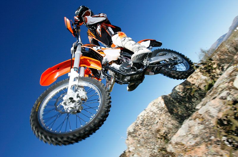 KTM 125 EXC. Prueba