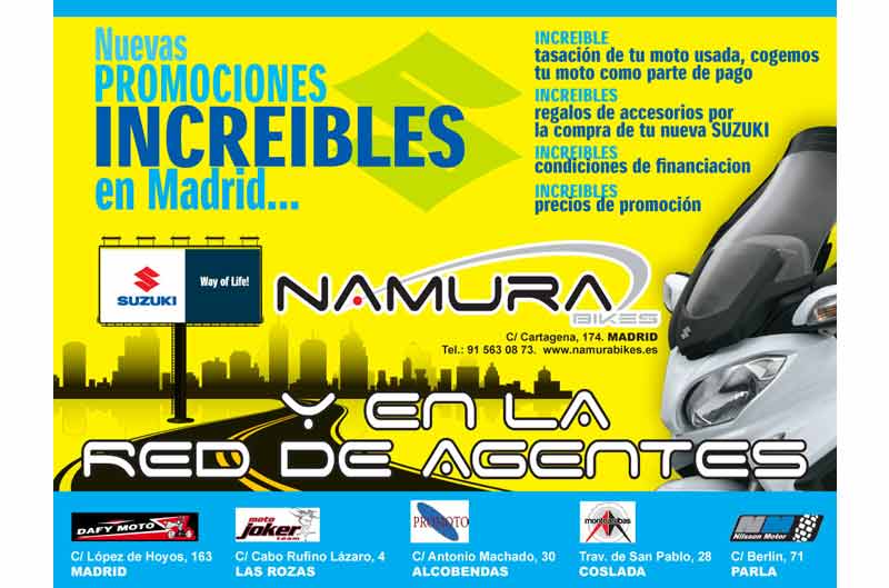 Suzuki Namura Bikes se despide del invierno con promociones