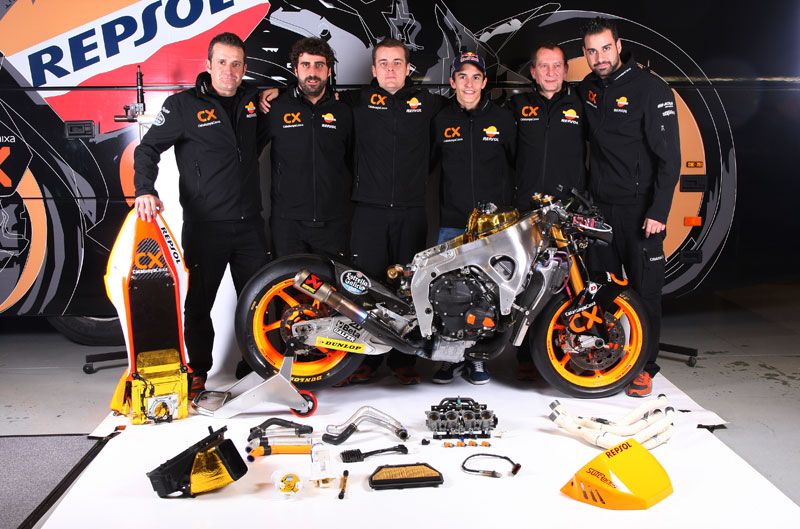 La moto de Marc Márquez, al descubierto