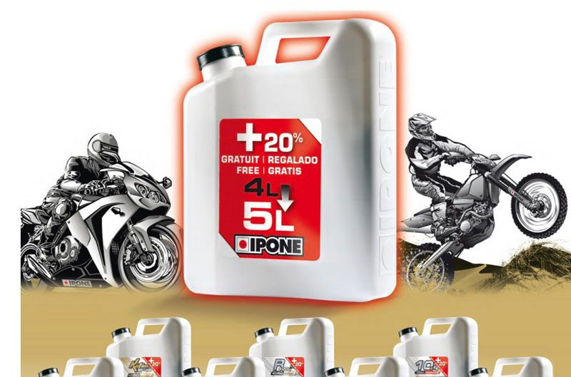 Ipone regala un litro de aceite 4T