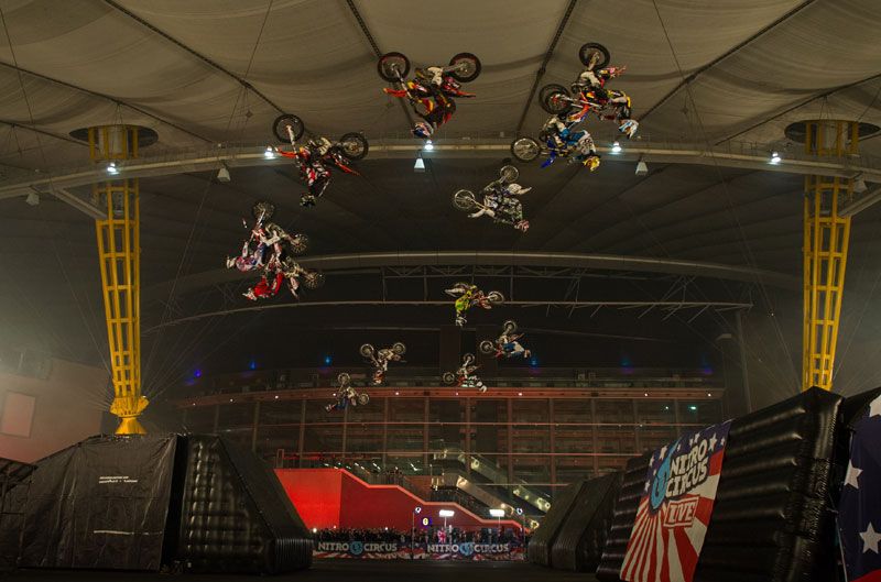 Récord Guiness de backflip simultáneo