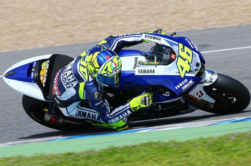 Valentino Rossi el más rápido en Jerez