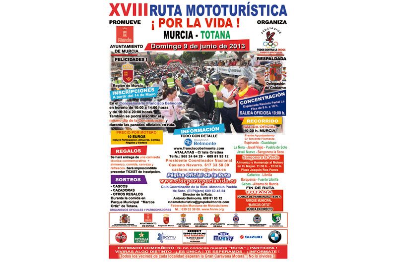 XVIII Ruta mototurística por la vida