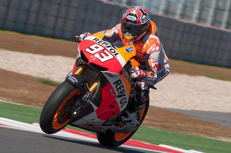 Marc Márquez logra el mejor tiempo de MotoGP el primer día en Texas