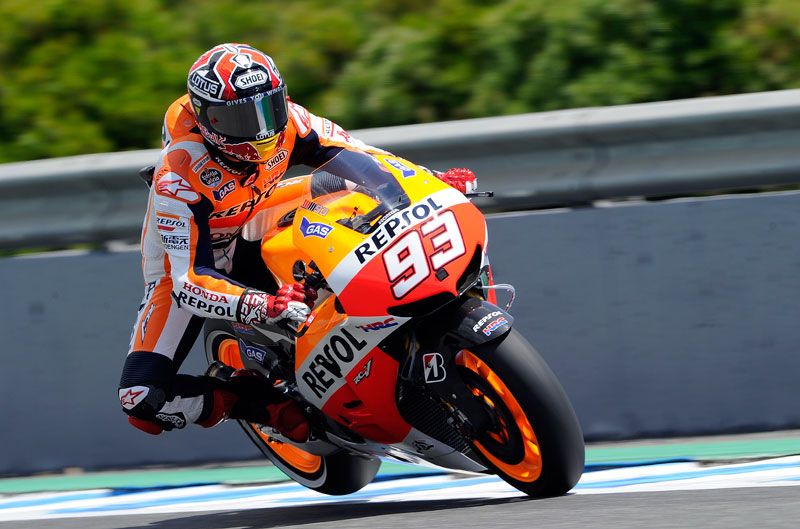 Márquez, el más rápido en el test de Jerez