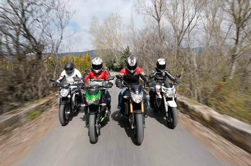 Comparativa naked: Kawasaki, MV Agusta, Suzuki y Yamaha