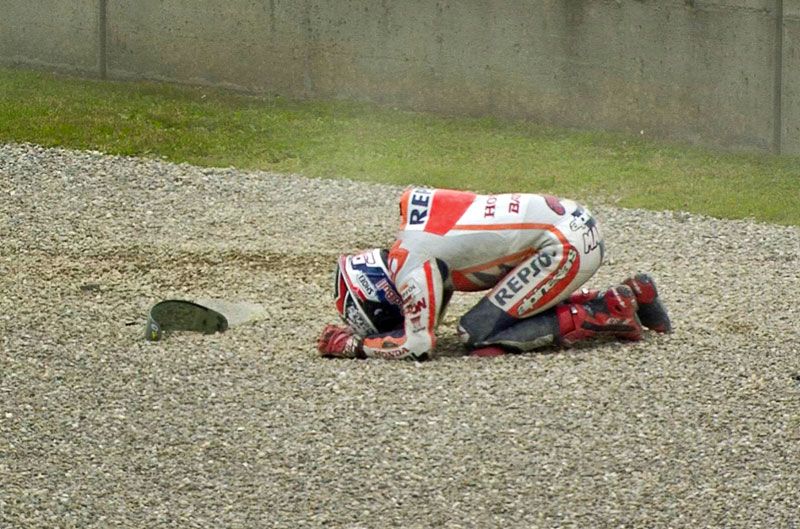Los datos de la caída de Marc Márquez