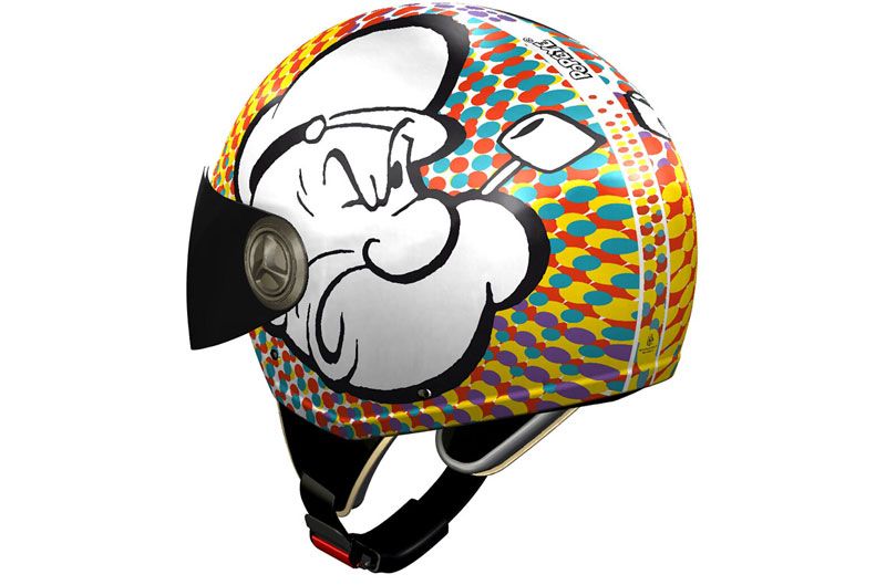 Cascos NZI 3D Popeye, Olivia y Betty Boop