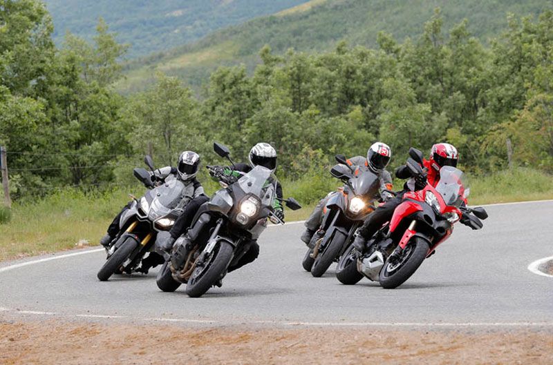 Comparativa Trail: Aprilia, Ducati, Kawasaki, KTM.
