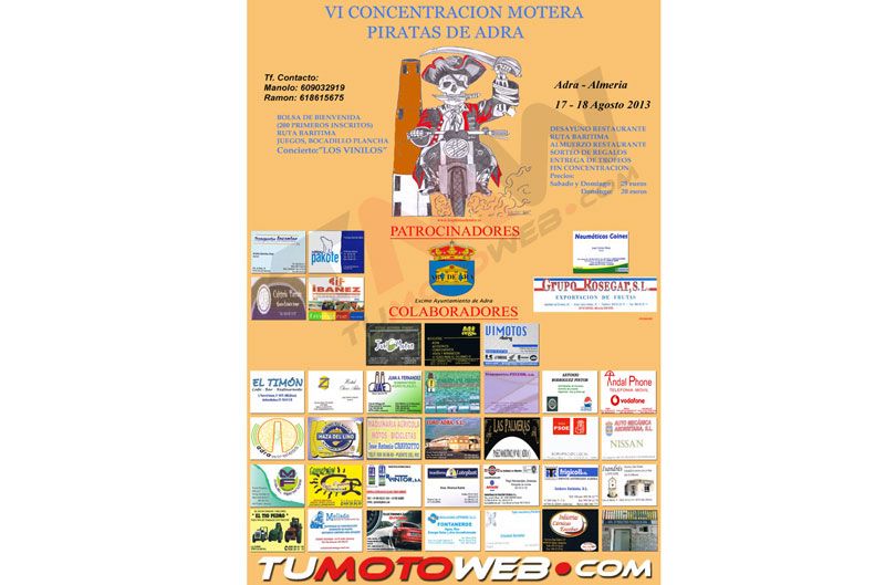 VI CONCENTRACIÓN MOTERA PIRATAS DE ADRA 2013