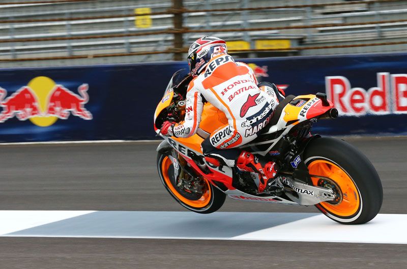 Marc Márquez vuelve a lograr el mejor tiempo de MotoGP en Indy