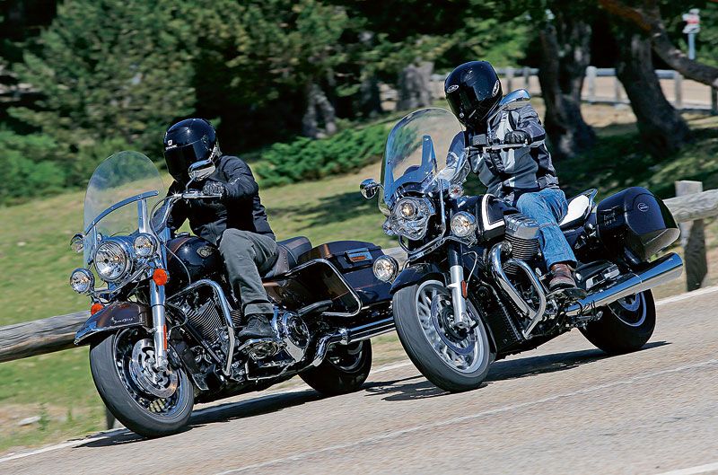 Comparativa Harley-Davison Road King y Moto Guzzi California.