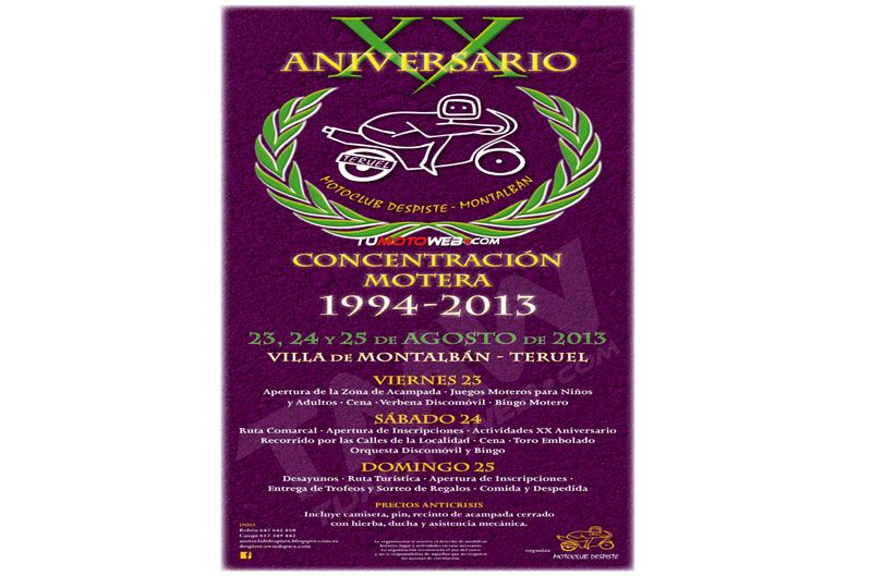 XX Concentración Motera Villa de Montalbán 2013