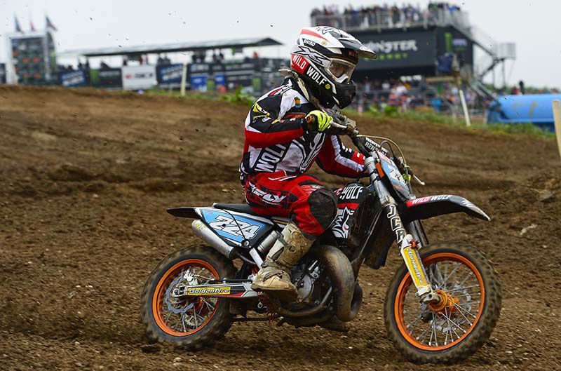 David Braceras, subcampeón de Europa de MX65cc