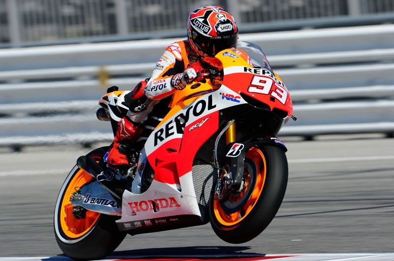 Marc Márquez y Dani Pedrosa dominan en San Marino