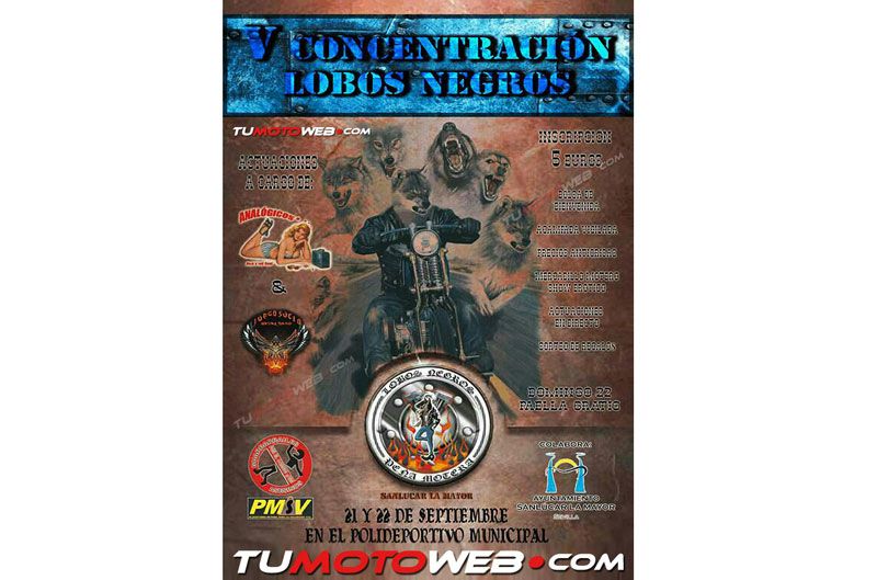 VI Concentración motera Lobos Negros