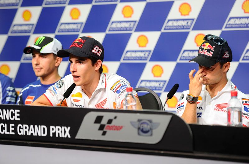 Guerra Civil en la rueda de prensa de Sepang