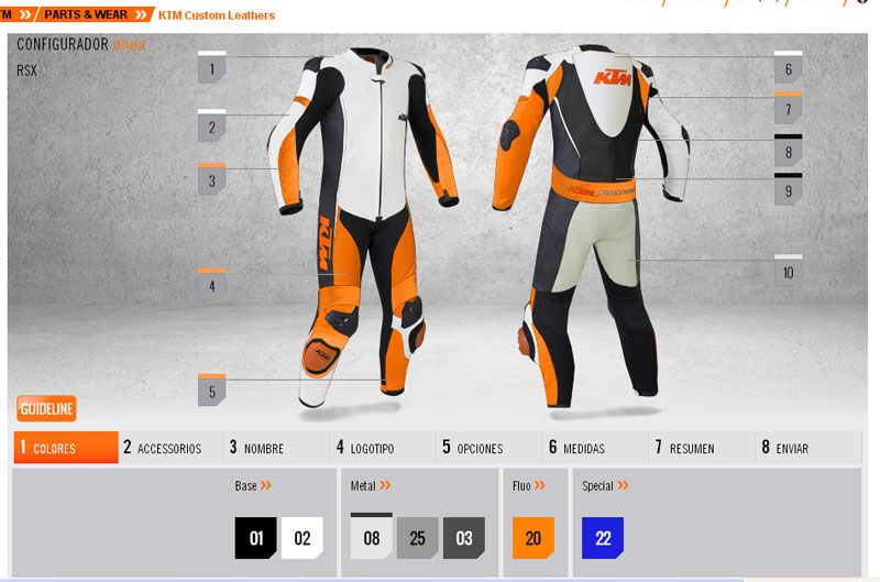 Nuevo mono KTM personalizable