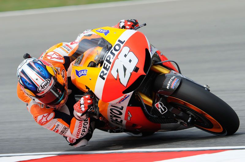 Dani Pedrosa, Tito Rabat y Luis Salom marcan la pauta en el FP3