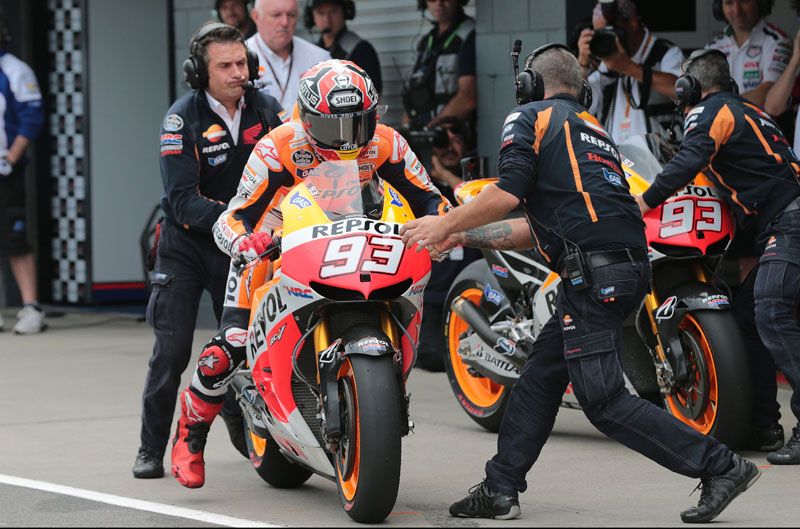 Marc Márquez: "Pensábamos que se podía entrar después de la vuelta 10"