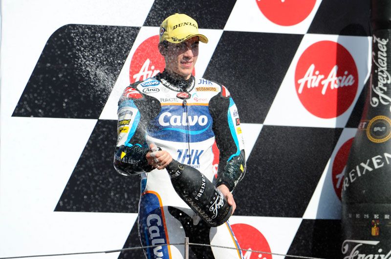 Maverick Viñales: "Estoy muy contento, no me esperaba que se cayeran Salom y Rins"
