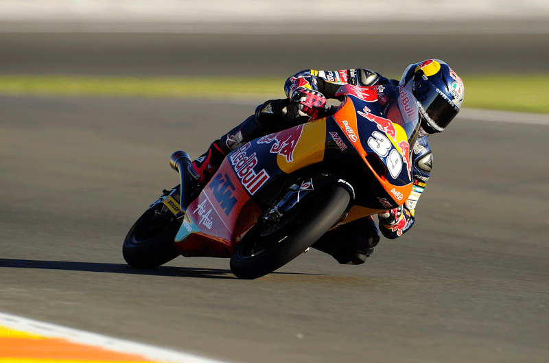 Luis Salom controla el tercer y último libre de Moto3