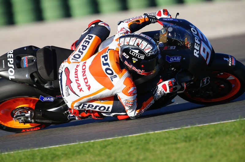 Marc Márquez, el más rápido del segundo día de test en Cheste