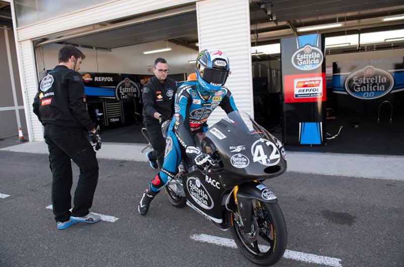 Maverick Viñales y Alex Rins dominan el primer día de test en Almería